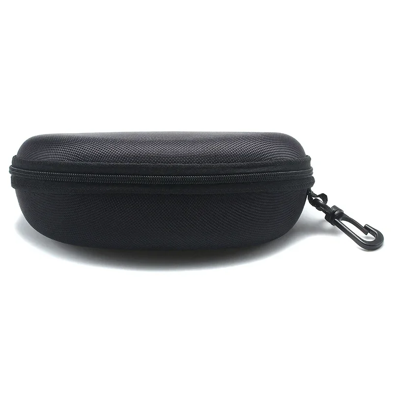 Tragbare Reißverschluss Karabiner Sonnenbrille Schutz Box Harte Brillenetui Travel Pack Brillenetui Brillenzubehör mit Haken