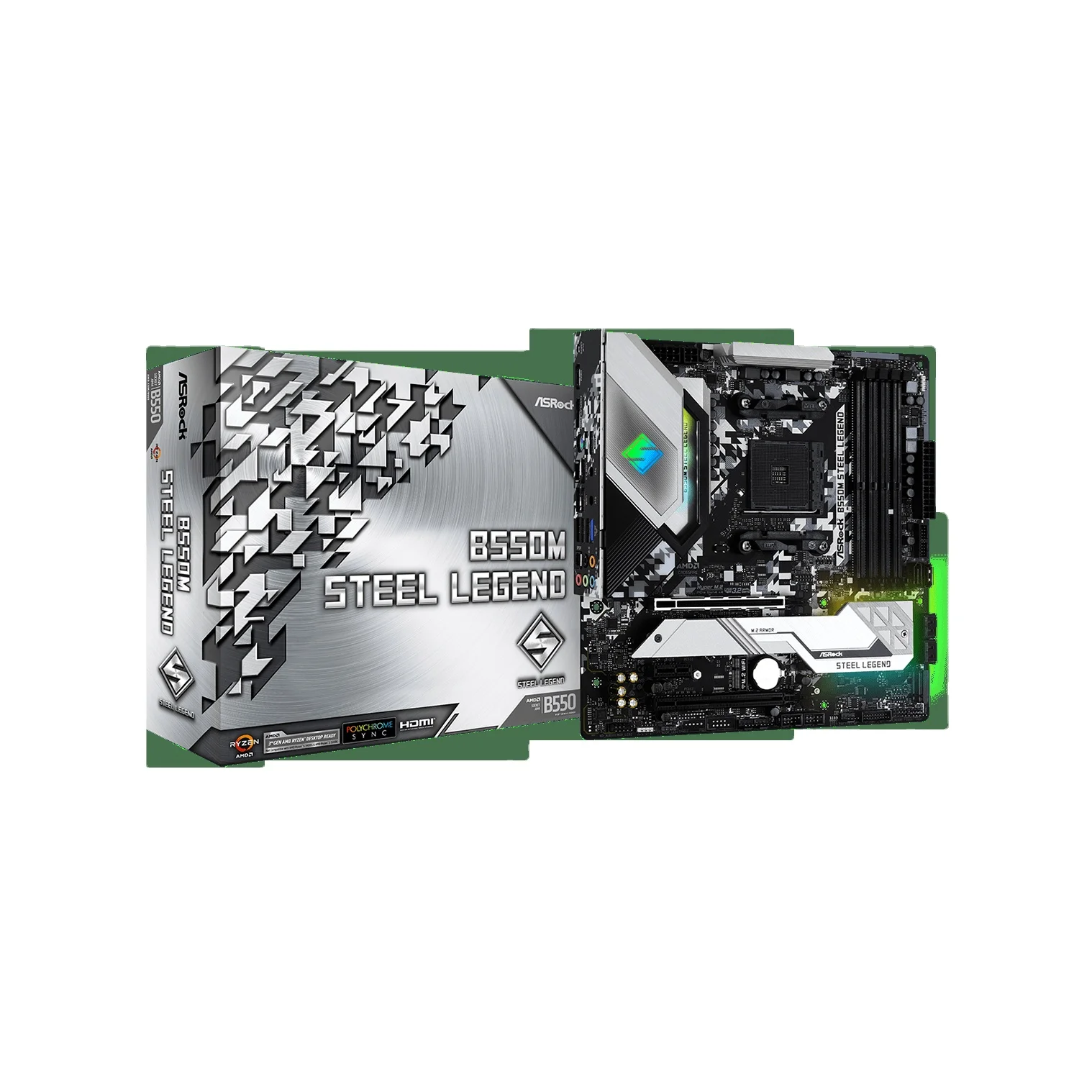 TOP  ASRock B550M Steel Legend  Motherboard Supports Memory DDR4