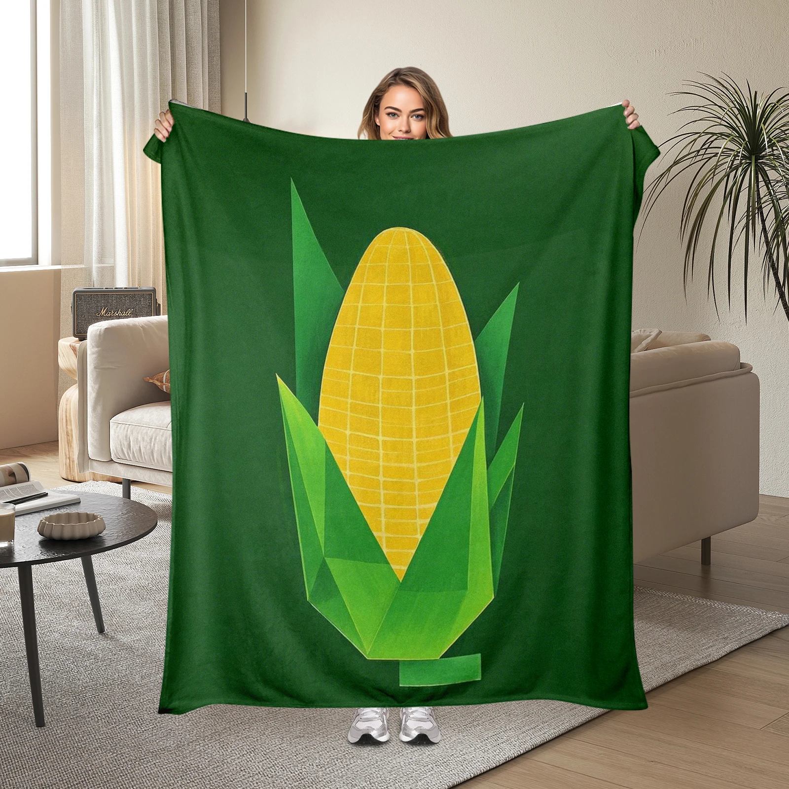 Geometric Corn Pattern Blanket Adds Vibrant Color And Artistic Flair To Any Living Space Ideal For Special Gifts