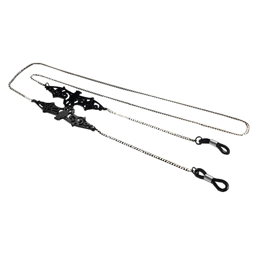 1개입 박쥐 펜던트 안경줄 마스크 걸이 끈 검정색 신뢰할 수 있는 소재 동료 친구들에게 완벽한 선물 일상적인 서프라이즈