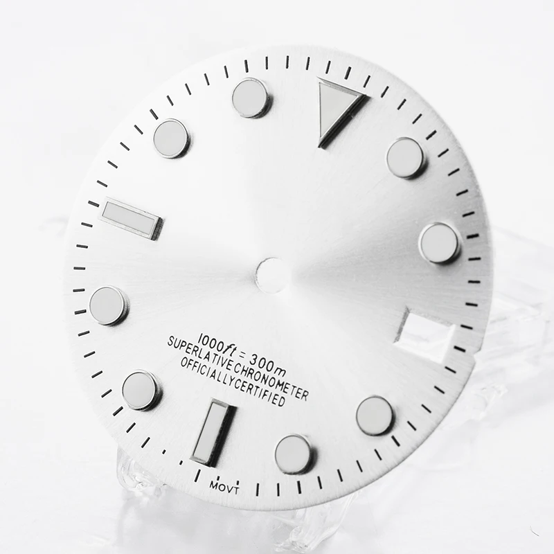 NH35-Zifferblatt, S-Zifferblatt, 28,5 mm Durchmesser, SUB-Kalender, leuchtender Sonnenstrahl, passend für NH35/36-Uhrwerk, Modifikationszubehör