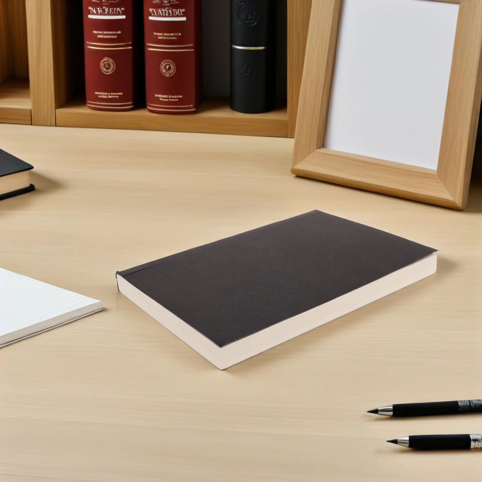 368 stron Gruby notes z papieru kraft, czyste kartki do rysowania, szkicowania, prowadzenia dziennika, szkicownik artystyczny, notes bez linii dla uczniów