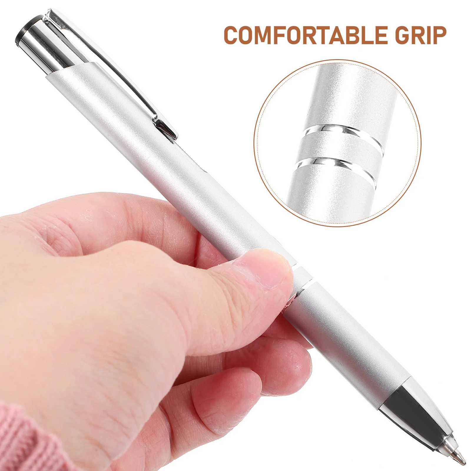 Lighted Ballpoint Pen Office Stationery Gift 2 1 for Nurses Iron with Sign Pens