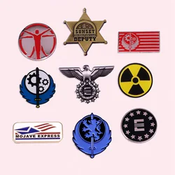 Classic Popular Game Enamel Pins Retro Badges Student Backpack Pins Clothing Accessories Brooches