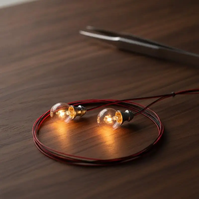 New5pcs 3V Miniature Led Lamp Model Lights For 1/87 1/100 1/150 Diy Model Making/Dollhouse Decor/Dioramas Supply/Micro Landscape