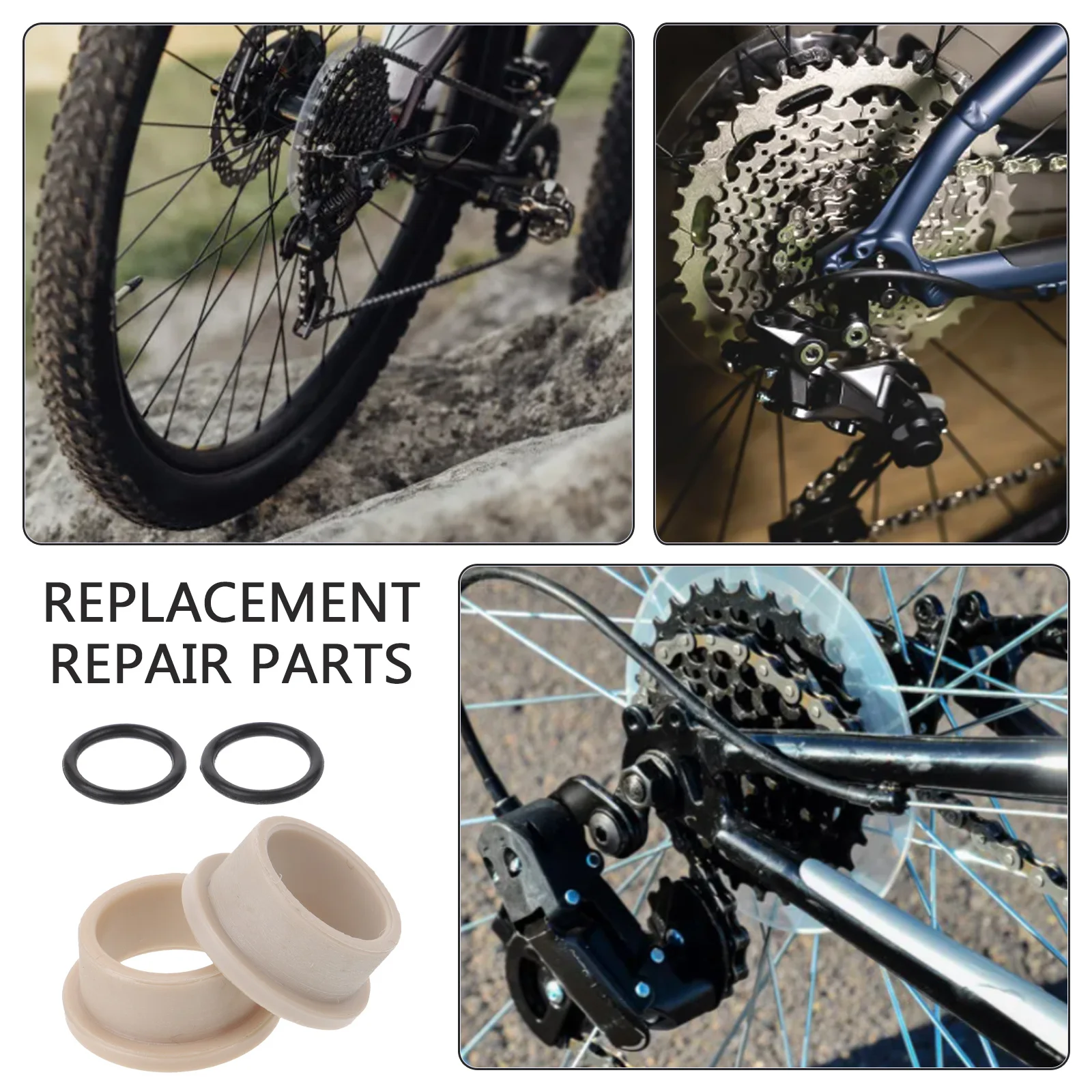 

1Set Universal Rear Shock Absorber Pad Bushing Fixed Ring Bicycle Rubber Universal Rear Shock-Absorbers Pad Bushing Protector