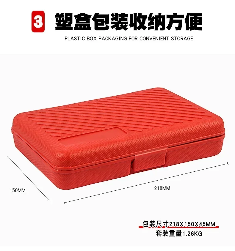 10pcs Practical Bearing Puller Motorcycle Bearing Removal Tool Puller with Box Motorcycle Internal Bearing Puller Kits