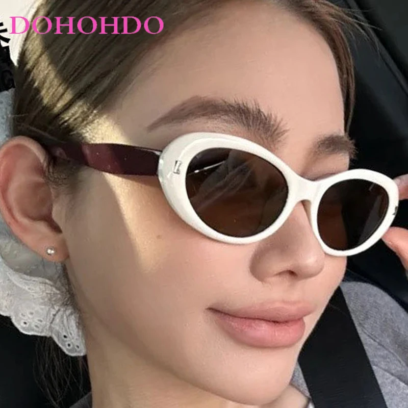 

Fashion Popular Designer Oval Rice Nail Sunglasses Women Luxury Brand Men Sunglass Summer Traveling Shade Female Eyewear UV400