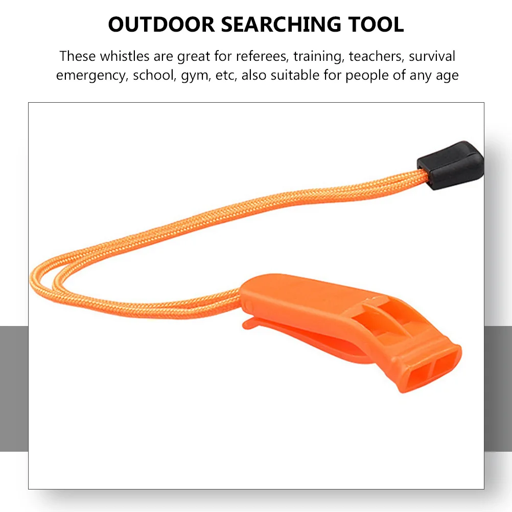 6 قطعة صافرة الطوارئ في الهواء الطلق بصوت عال هش بقاء أداة البحث المحمولة ملحقات رياضية صافرة مع اسهم #5