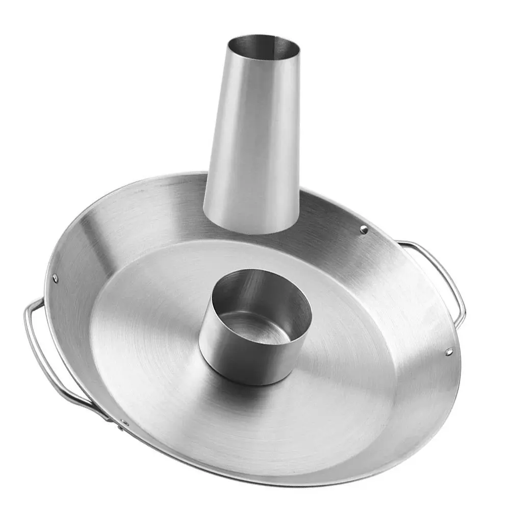 

Сковорода для жареной курицы из нержавеющей стали, универсальный держатель для запекания барбекю, стойка для курицы на гриле, форма для выпечки в духовке, серебро