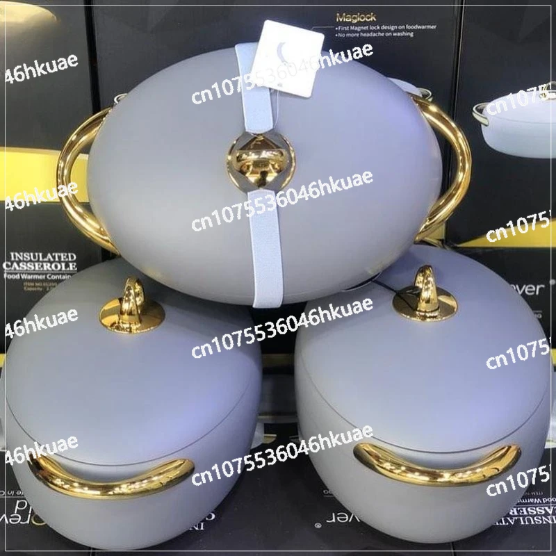 

3-piece Food Container, Food Heater, Insulated Casserole Party Gift Salad Bowl 2.0 Liters + 2.5 Liters + 3.0 Liters