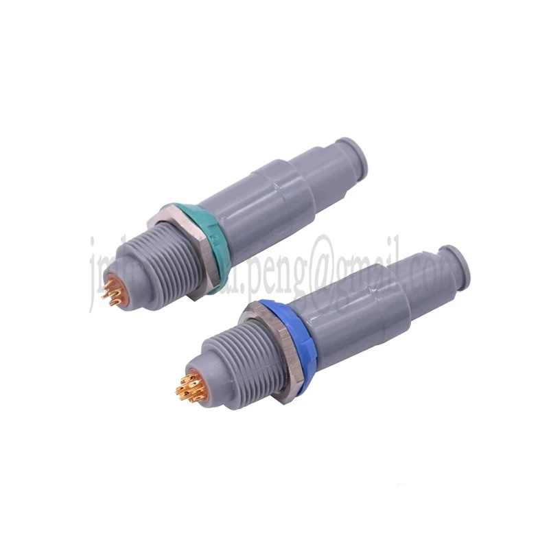 1Set PAG PKG 1P 2 3 4 5 6 7 8 9 10 14Pin Medical Plastic Push-pull Self-locking Connector with Bend Relief Male Plug And Socket