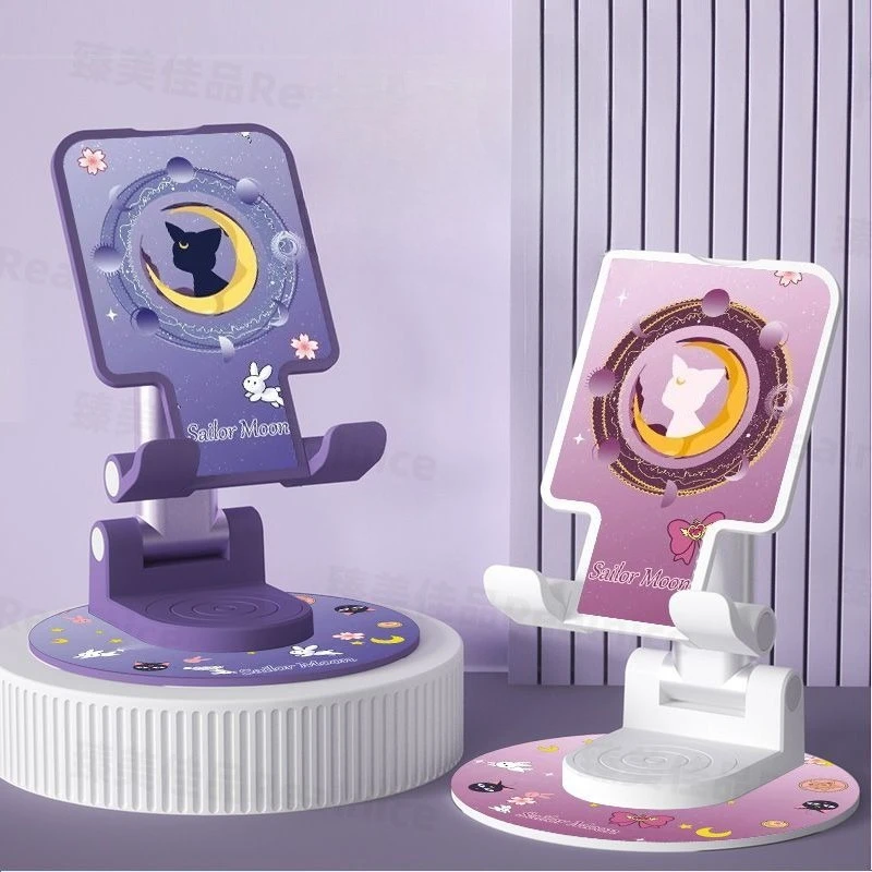 

Sailor Moon cartoon kawaii desktop rotating foldable lifting mobile phone stand cute cartoon metal tablet mobile phone stand