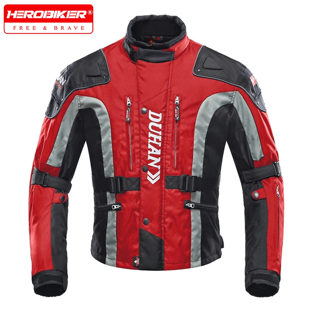 Motorcycle Jacket Off-road Jacket Interior Detachable Windbreak Moto Jacket Wear Resistant Racing Clothes Protection M-XXXL