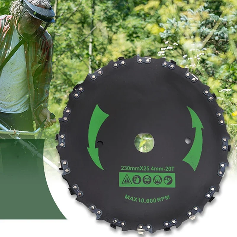 

Ultra-Sharp 20-Tooth Chainsaw Blade for Trimmers - Ideal for Tree Trimming, Underbrush Cutting, and String Trimming