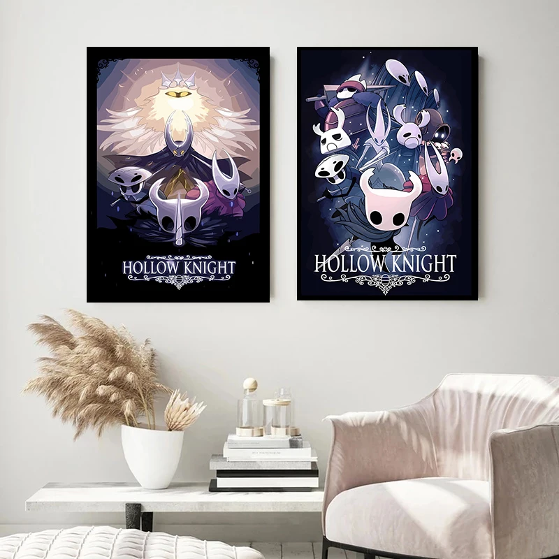 Game Hollow Knight Map Game Poster Canvas Painting Print Wall Art Picture Boy Room Home Decoration Cuadros - view 3