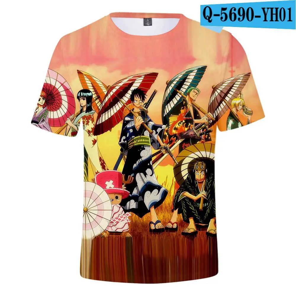 2425 Hot Sale Cool Japanese Anime 3D Printed Cartoon T-Shirt O-Neck Short Sleeve Sportswear Tops Y2k Clothes Adult Child T-Shirt