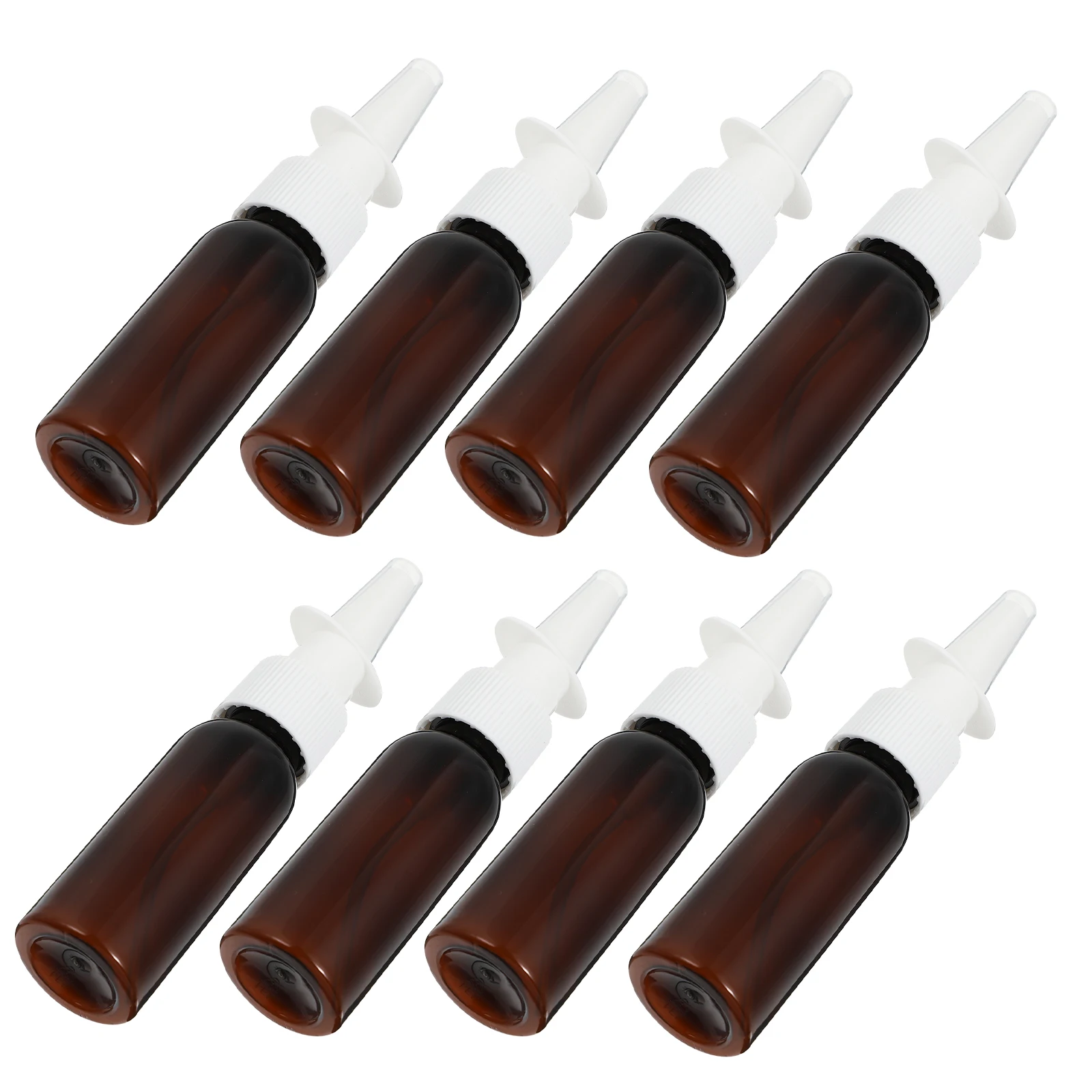 

8 Pcs Dispense Empty Bottles Spray Jar Plastic Containers for Cosmetics Skin Lotion Nasal Direct Injection Transparent