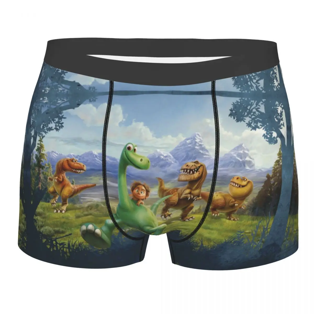 Arlo And Spot Disney The Good Dinosaur Underpants Cotton Panties Male Underwear Ventilate Shorts Boxer Briefs