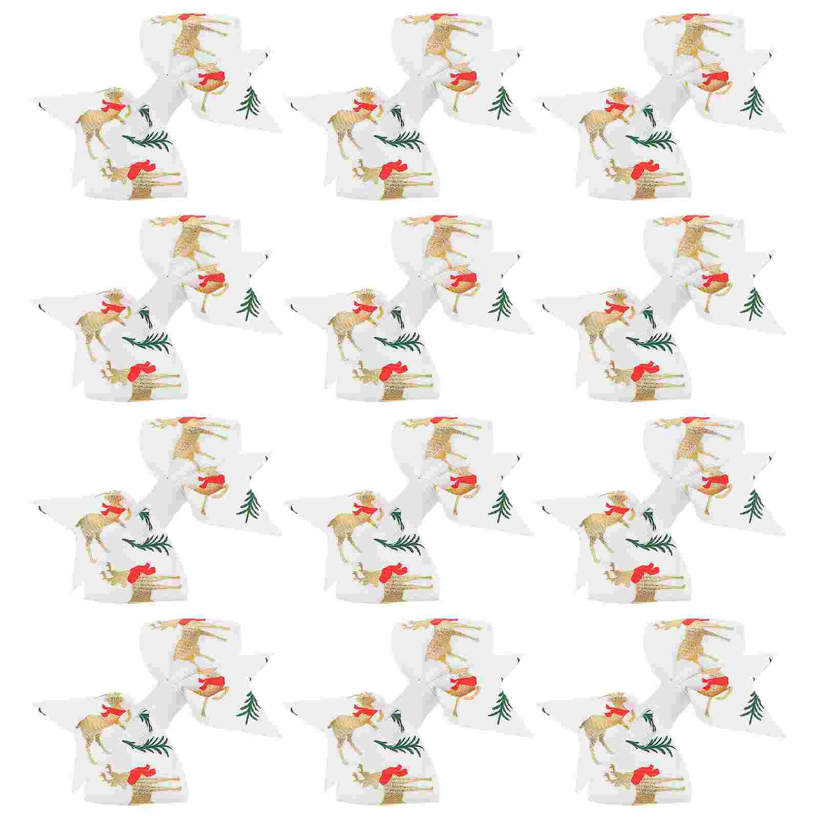 

20 Pcs Christmas Hair Clips Bow Knot Barrettes Kids Bows Xmas Hairpin Grip Holder