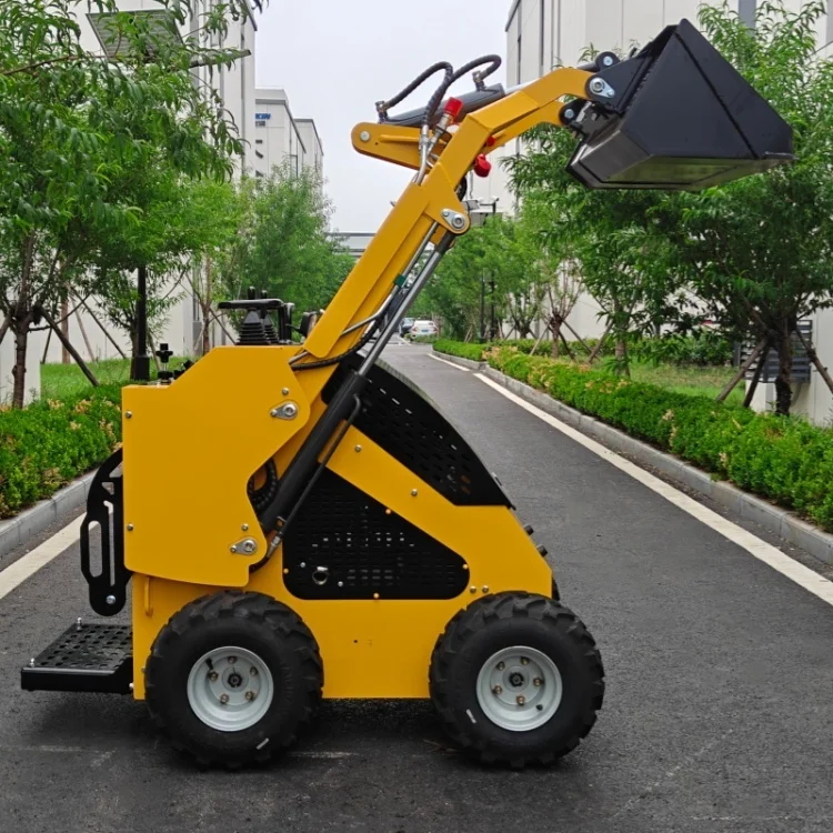 Free Ship SDLOT S500 Stand on Mini Crawler Skid Steer Loader Kubota CE EURO5 EPA Brush Cutter Large Commercial Lawn Trimming Job