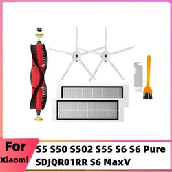 For Xiaomi Roborock S5 Max S6 S6 Maxv Vacuum Cleaner Replacement Kit Roller Brush HEPA Filter Mop Cloth Accessories Spare Parts