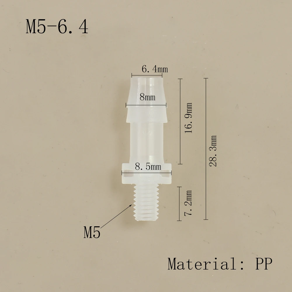 Schlauch Joint Adapter PP Kunststoff Luft Ventil Rohr Abgabe Kleber Subpackaging Fitting Anschluss – Detail 12