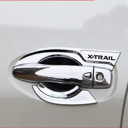 ABS Chrome Car Styling Door Handle Cover Door Handle Bowl Trim  Accessories Fit For Nissan X-trail T32 2014-2017 2018 2019 2020