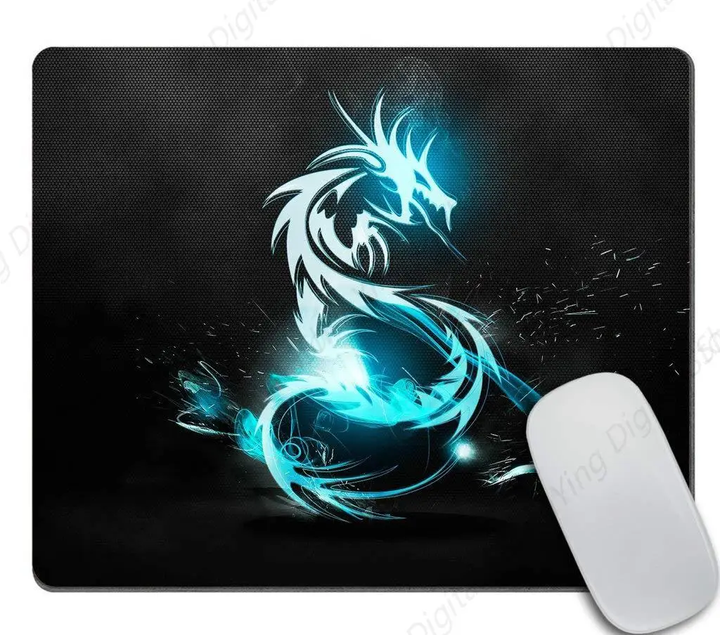 

Blue Dragon Mouse Pad Unique Design Gaming Mouse Pad Anti Slip Rubber Suitable For Gaming Office Laptops 25*30cm