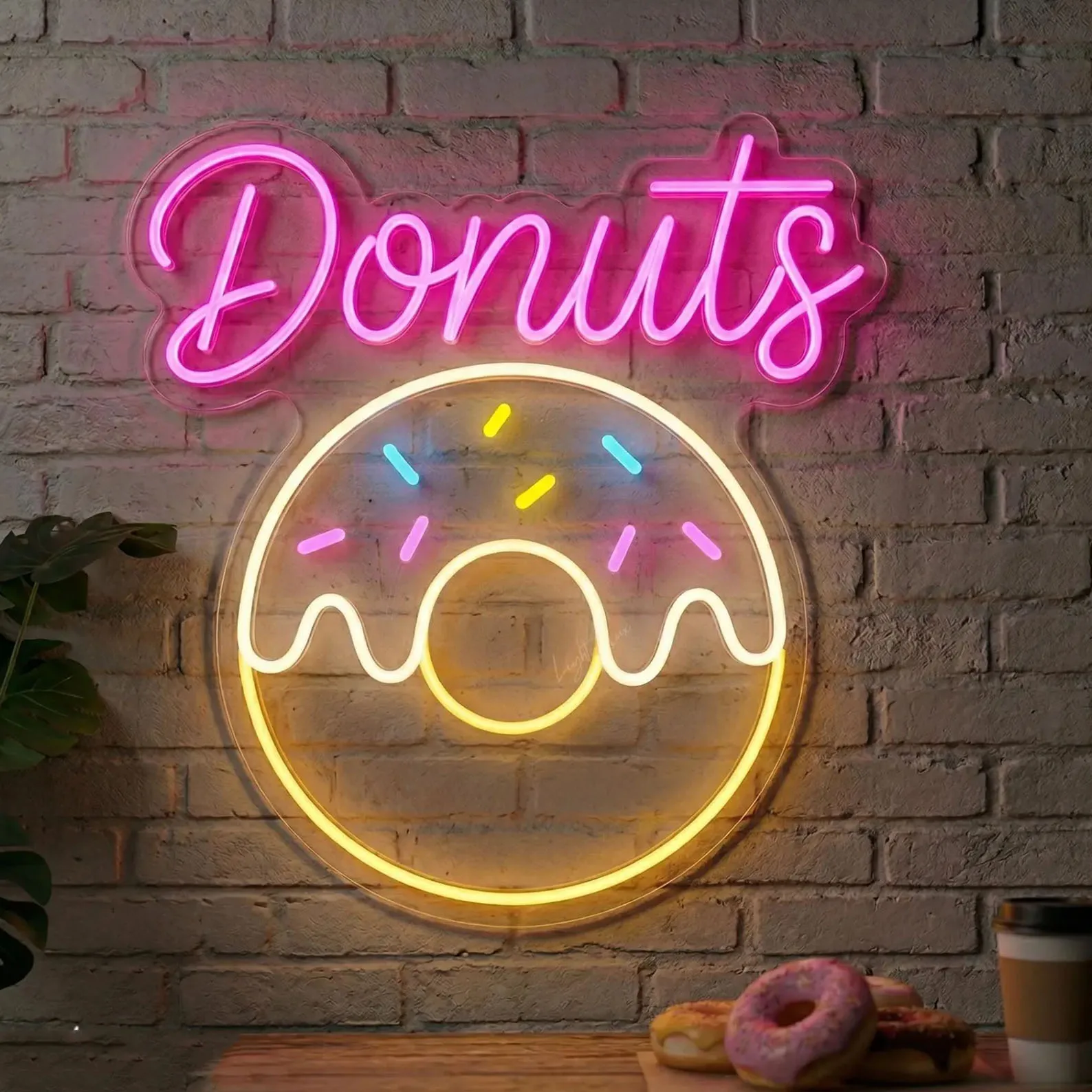 Donut Shop Neon Sign,Bakery Or Dessert Café Decor,Dessert /Donut Wall Art,Bakery Owners Gift,Food Lover Gift,Christmas Gift
