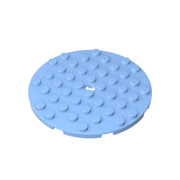 Gobricks GDS-90289 플레이트 8x8 라운드 레고 74611 어린이 DIY 교육용 빌딩 블록 기술과 호환 가능