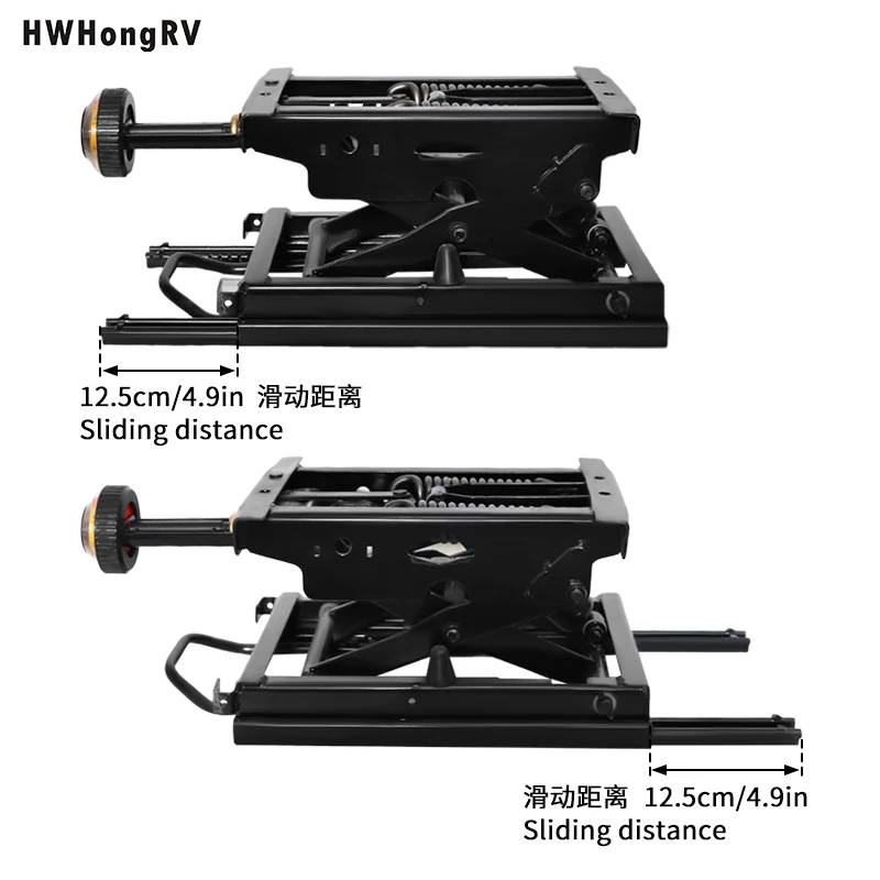 농업용 차량 시트 댐핑 베이스, 전면 충격 조절 핸들 포함, 트럭 및 농기계용 중장비 서스펜션