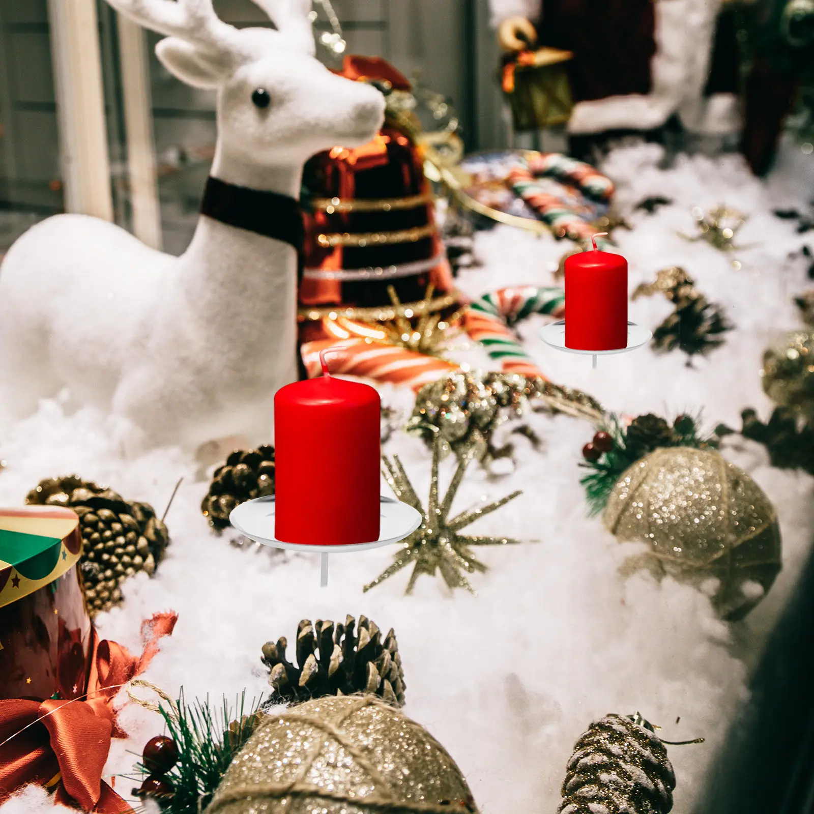 

10 шт. железных подставок-подносов для конических свечей, для Рождества, Хэллоуина, вечеринок, свадеб, домашнего декора