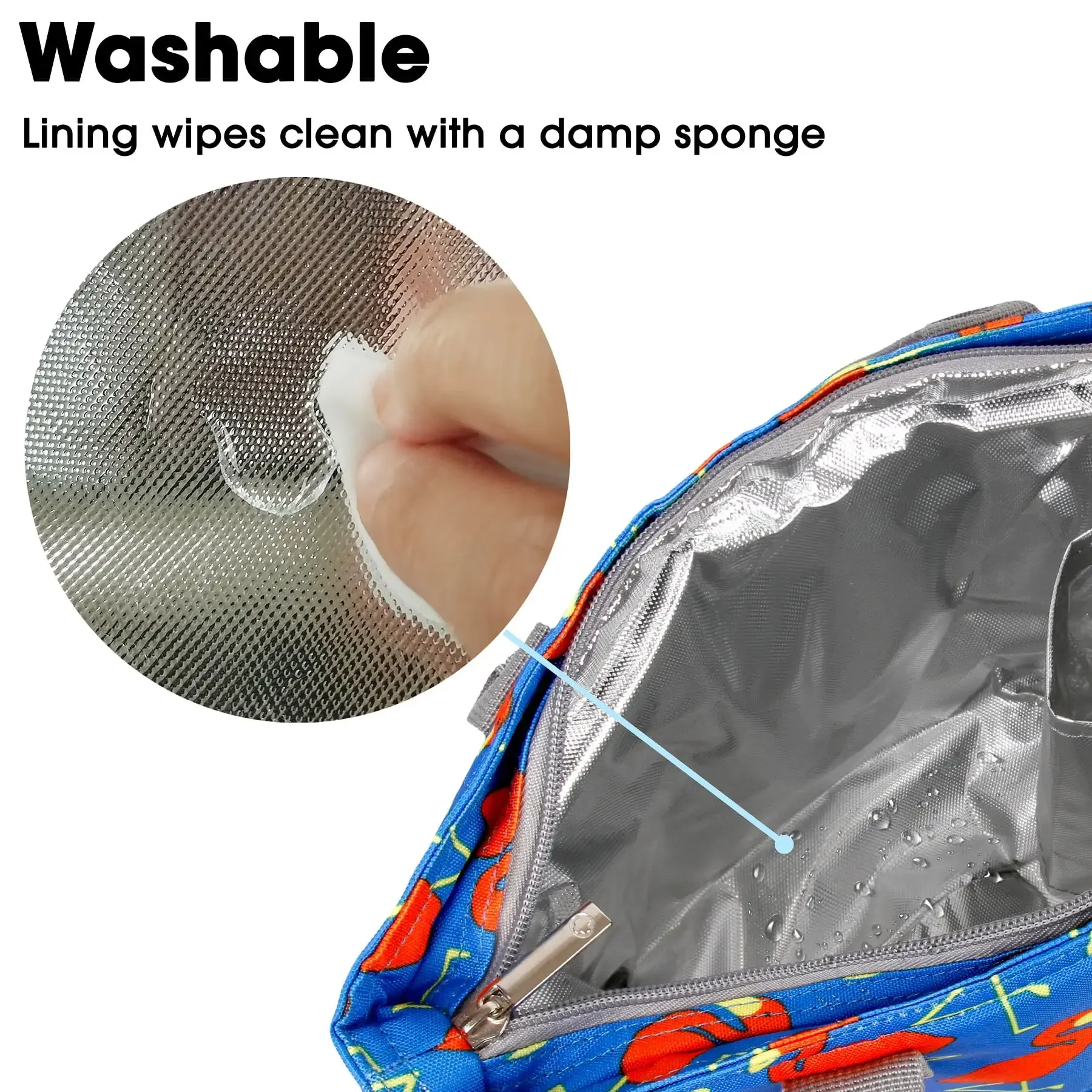 حقيبة غداء معزولة من J World Womens Lola للمدرسة والعمل، فلامنغو