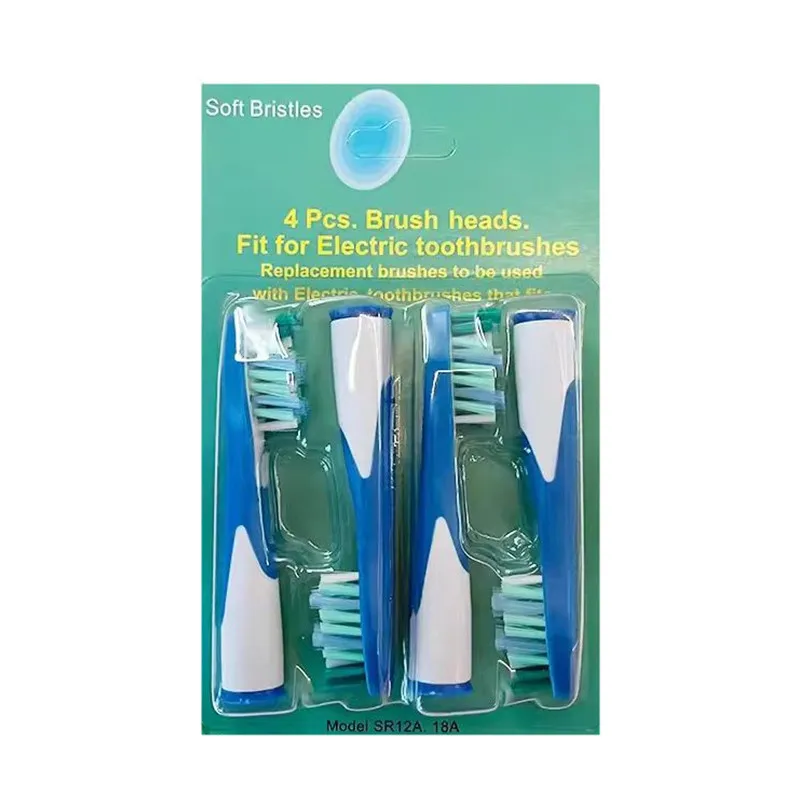 Substituição Toothbrush Heads Compatível com Oral B Sonic, Cabeças completas da escova, Cabeças elétricas da escova, 4 Pack