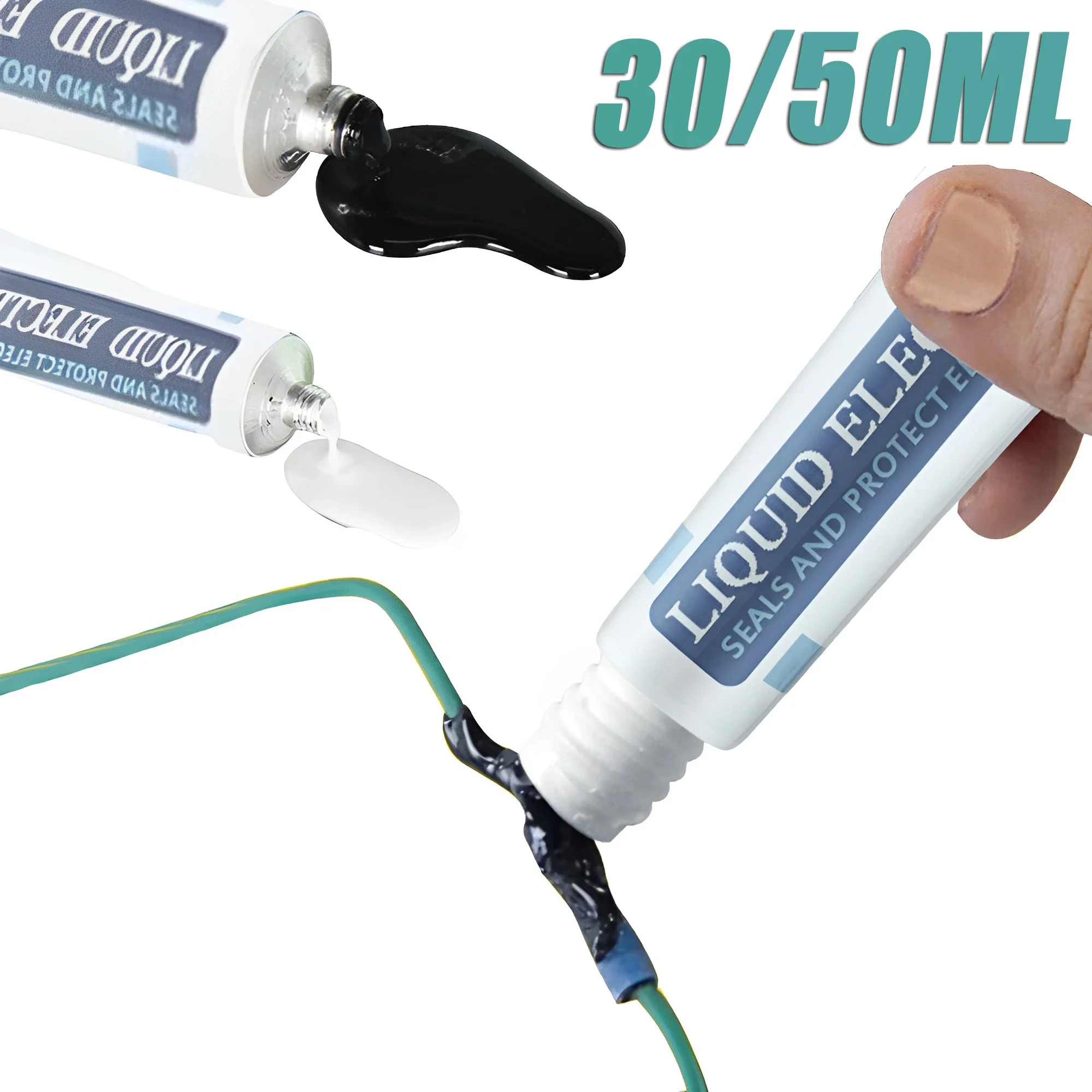 

Liquid Insulating Tape Repair Rubber Electrical Wire Cable Coat Fix Line Glue High Temperature Resistant Liquid Insulation Paste