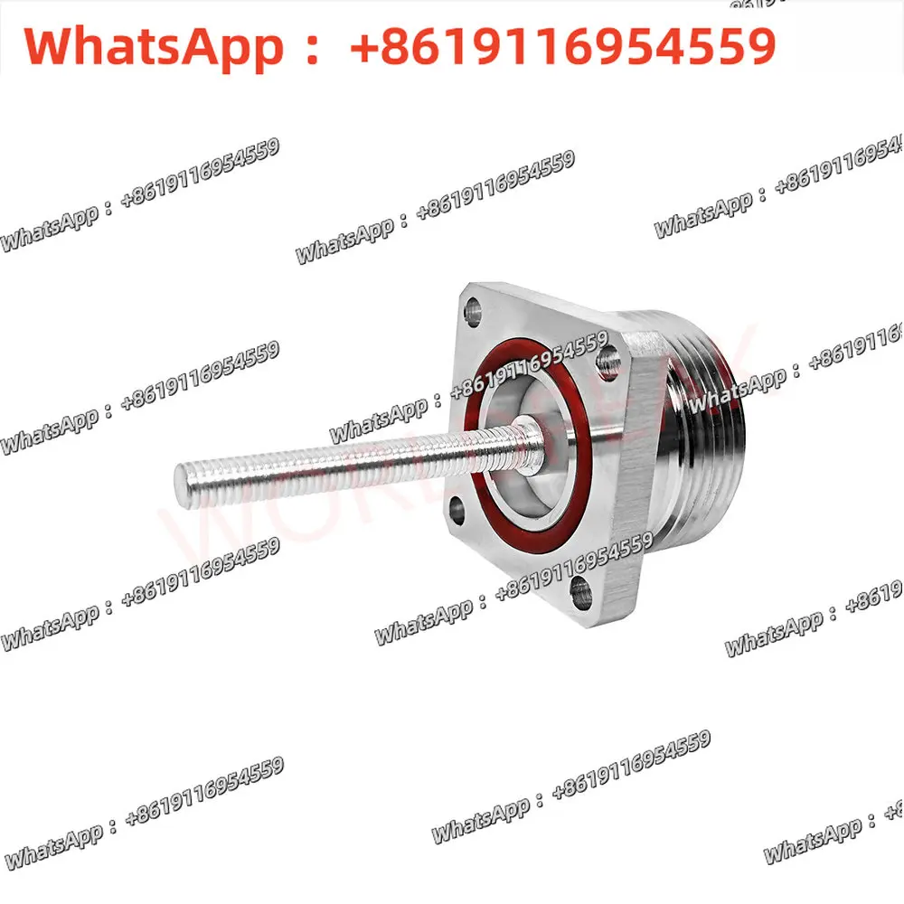 WODF coaxial RF connector L29 7/16DIN female 4-hole four-hole flange M5 tooth length 38mm