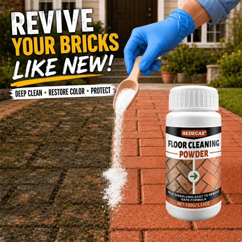 Heavy-Duty Floor Stain Remover Powder: for Tile, Concrete, Garage & Patio, Removes Grease, Rust & Tough Stains
