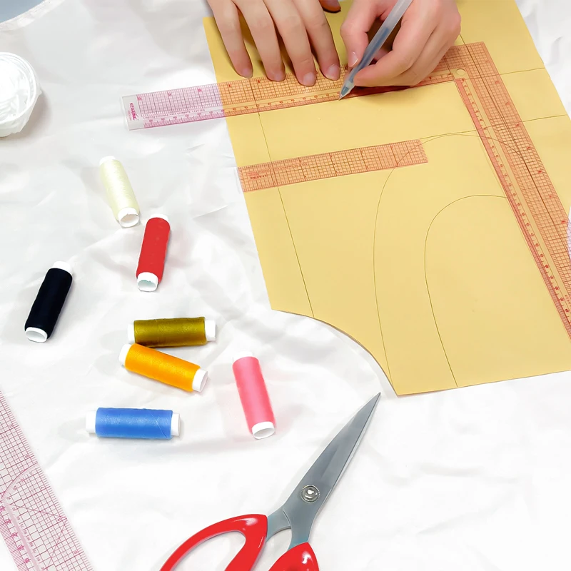 Kearing Straight Rulers Measure Template Drawing Patchwork Fabric Cutting Sewing Quilting Tailor Accessories