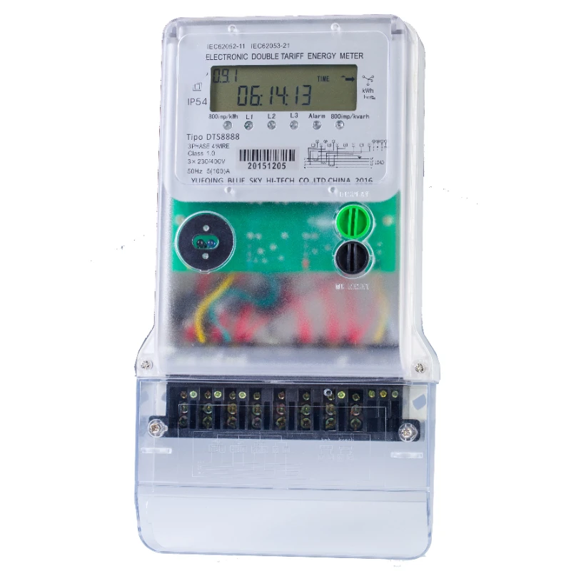 3 phase 4 wire electricity SMART meter electrical