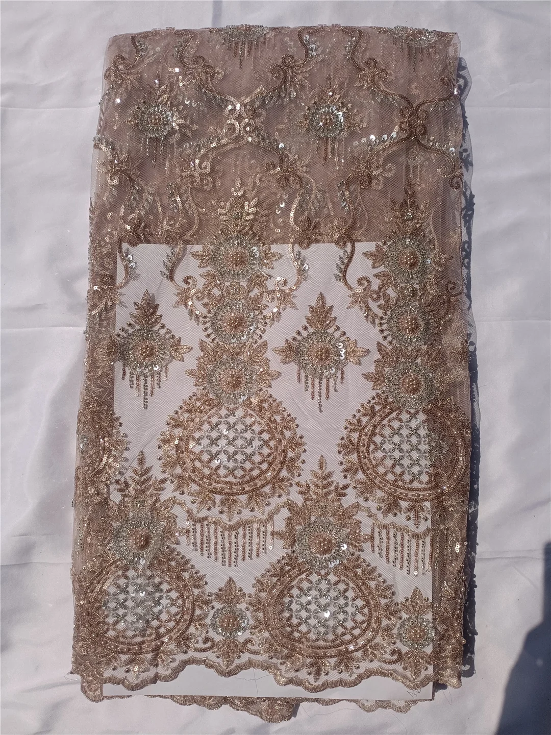 

New Arrivals Handmade Design Stones Embroidery French Tulle Net /Afircan Nigeria Fabric For Evening Dresses/Party Weddings