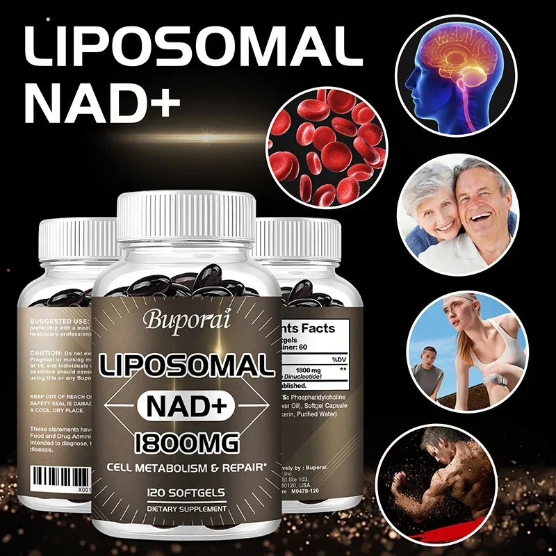 Liposomal NAD Supplement - Relieve Fatigue, Anti-aging, Optimize Cell Function, Promote Metabolism, Beauty and Skin Care