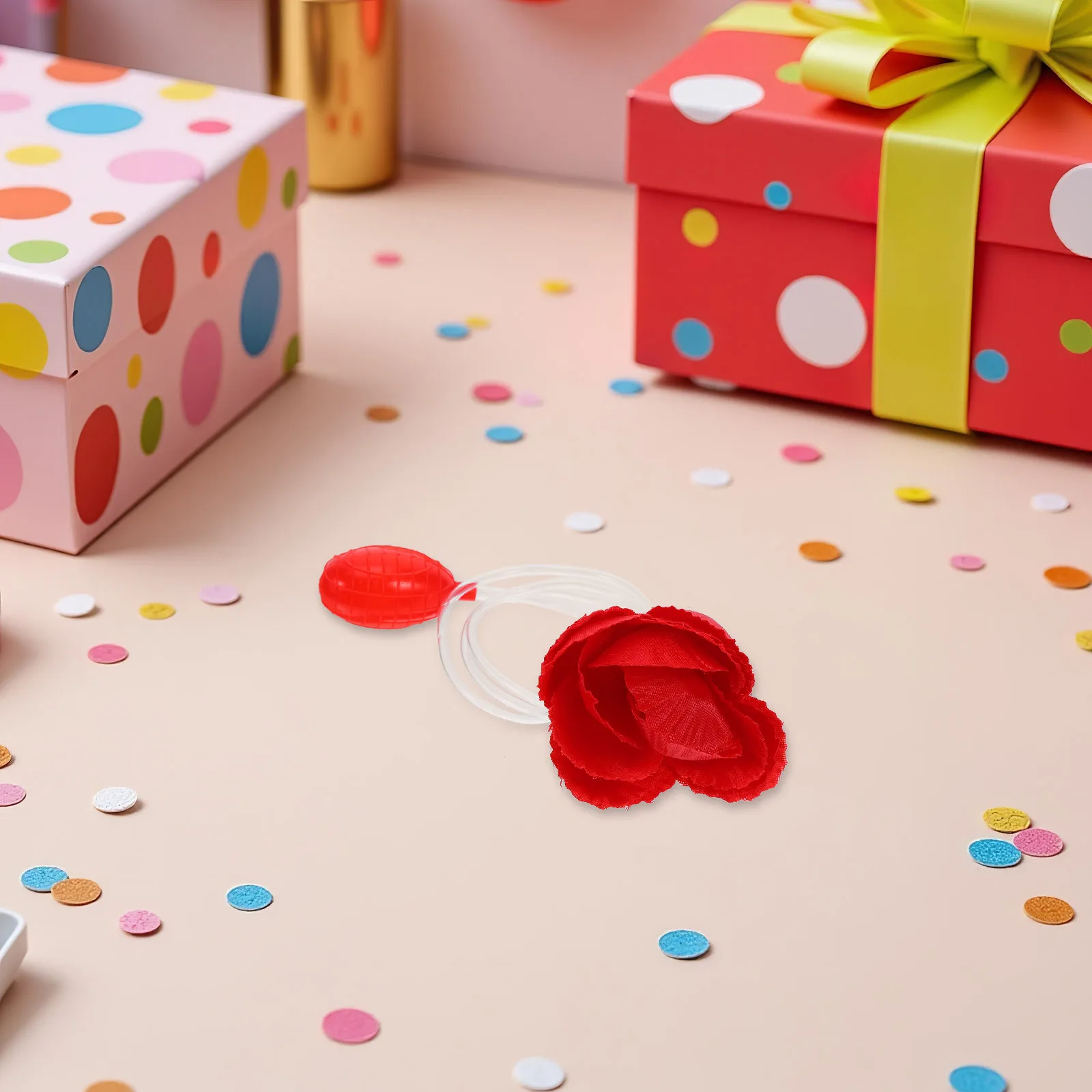 2 個レッドコメディローズウォータースプレーブートニエールクリエイティブいたずら小道具エイプリルフール結婚式カーニバル面白いギャグステージパフォーマンス