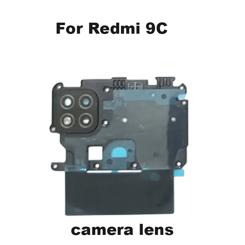 For Xiaomi Redmi 9C Battery Cover Back Glass Housing Rear Door Case Panel With Camera Lens New M2006C3MG M2006C3MT