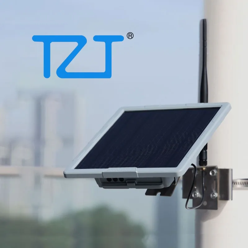 TZT Solar Node P1 Pro Built-in L76K GPS Module GPS/GLONASS/Galileo IPX5 Waterproof 5W Solar Panel for Network Expansion
