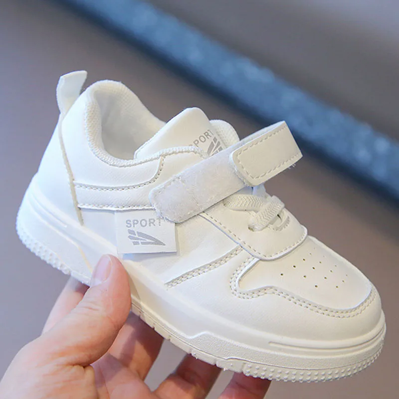 Baby Kid\'s Spring Autumn New Small White Shoes Tenis Sneakers Children Soft Sole Anti Slip Sneaker Toddler Casual Sport Shoes