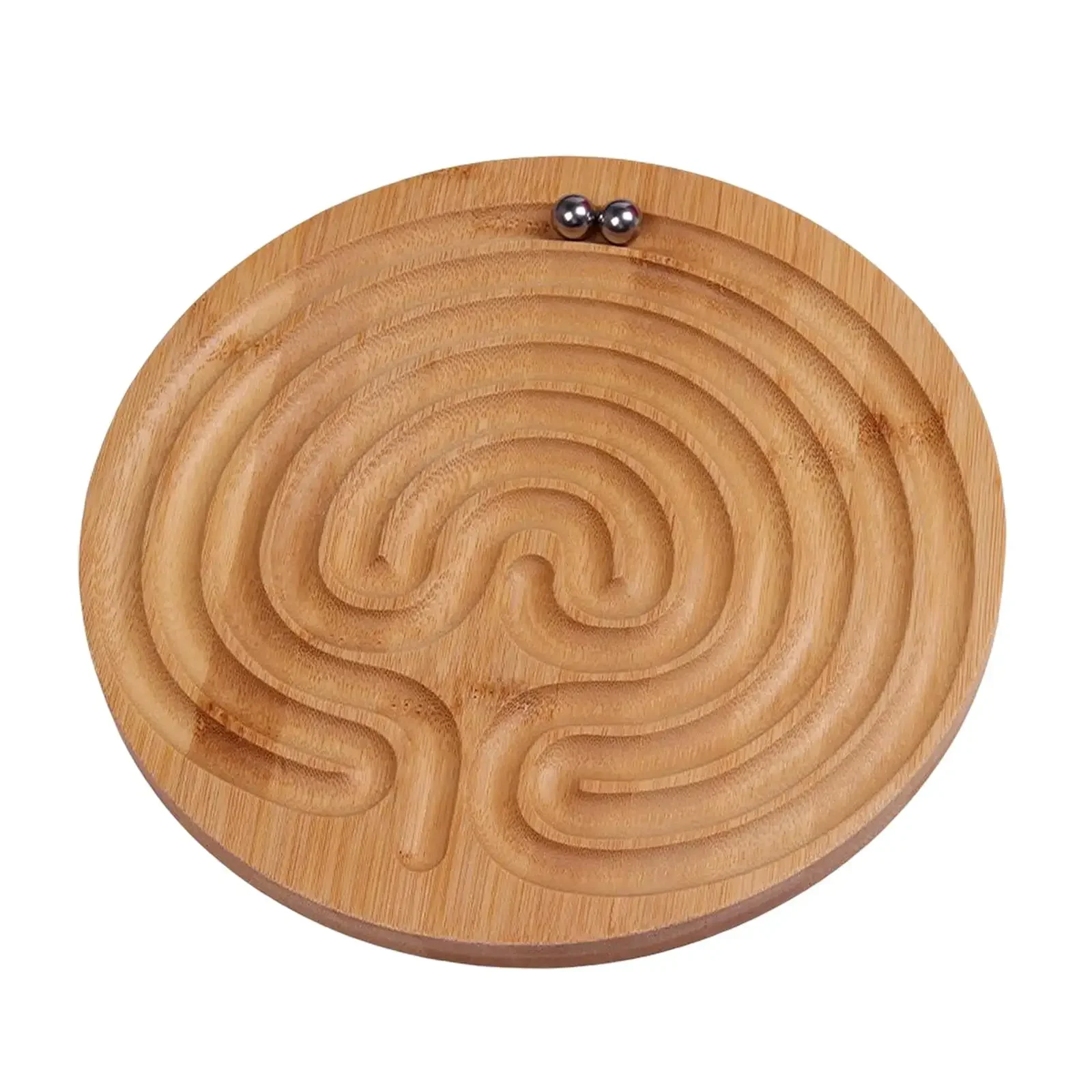 Bambus Finger Labyrinth für Meditation und Gebet Holz Labyrinth Labyrinth Ball Puzzle Spielzeug Hand Spiel Fall Spaß Gehirn Spiel Herausforderung
