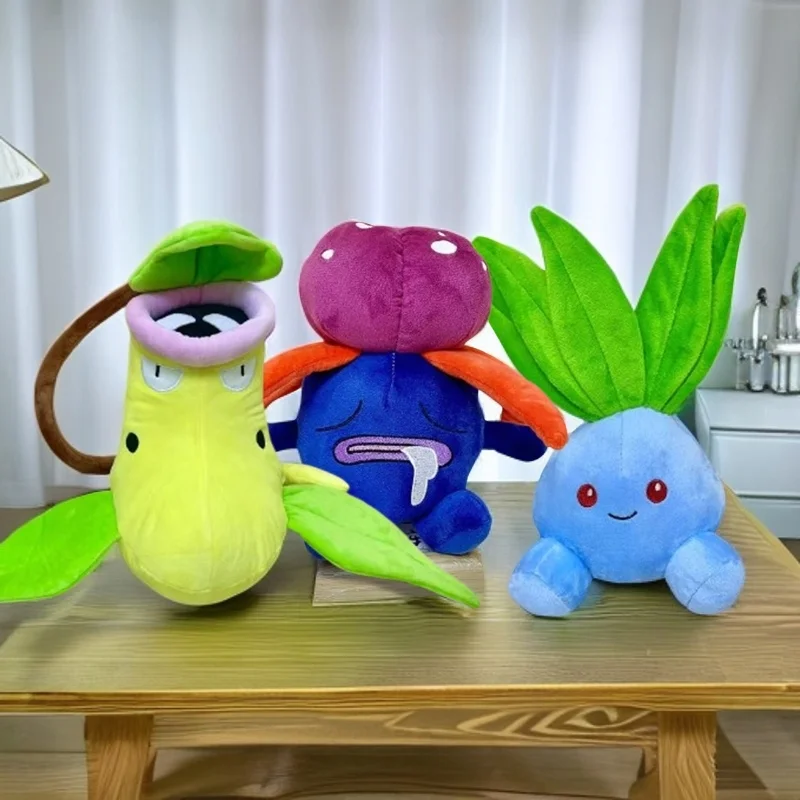 25-30cm Pokemon Gloom Victreebel Oddish Plush Toy Sttufed Anime Cartoon Soft Sleeping Dolls Boys Girls Birthday Gifts Room Decor
