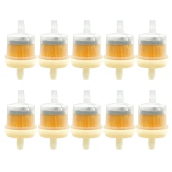 10 Pieces Fuel Filter for Lawn Mower Motorcycle 4-stroke Engine