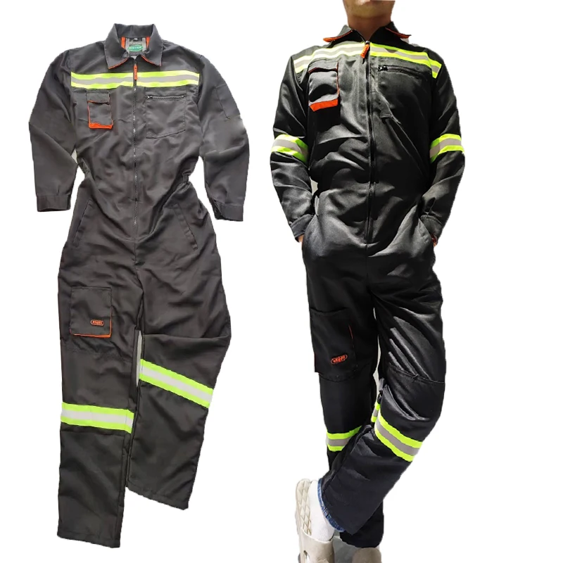 Mechanical Jumpsuits Hi Vis Safety Work Clothing Work Overall Men's Working Coverall Welding Suit Car Mechanic Uniforms Workshop